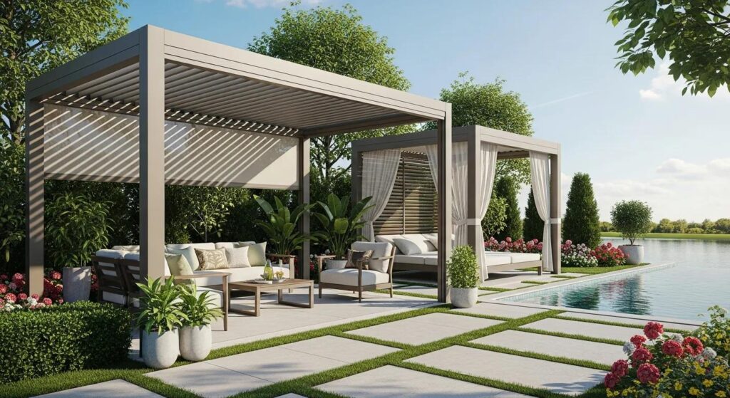 Stylish Pergolas & Cabanas Await