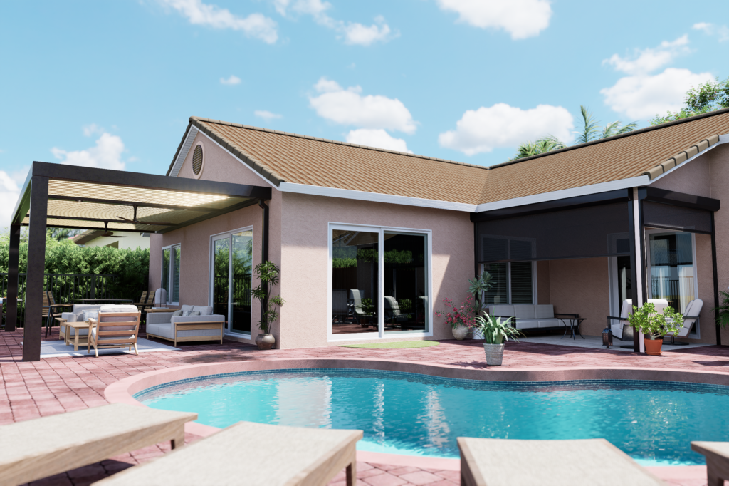 Option 1 - 12x24 full backyard view